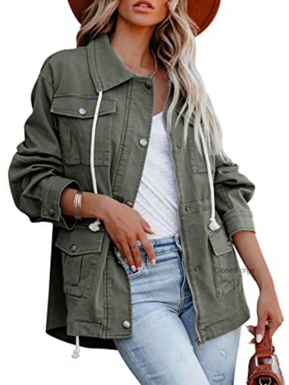 Military Anorak Jacket Zip Up Safari Utility Coat 100% Cotton Lightweight